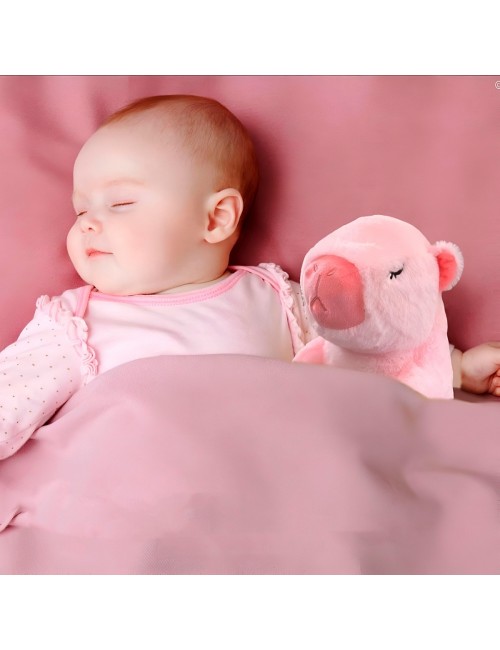 Capibara Peluche Que Respira Sonido Luz Unisex + Bateria