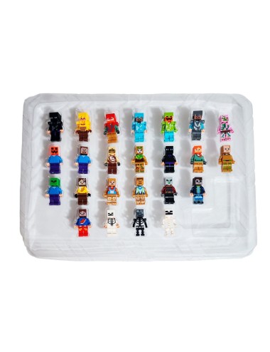Figura Minecraft Coleccionable X 24 Personajes + Accesorios
