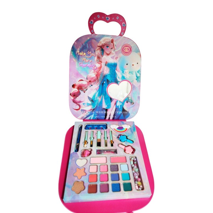 Kit De Maquillaje Para Niñas Juguete Bolso Portable Princesa