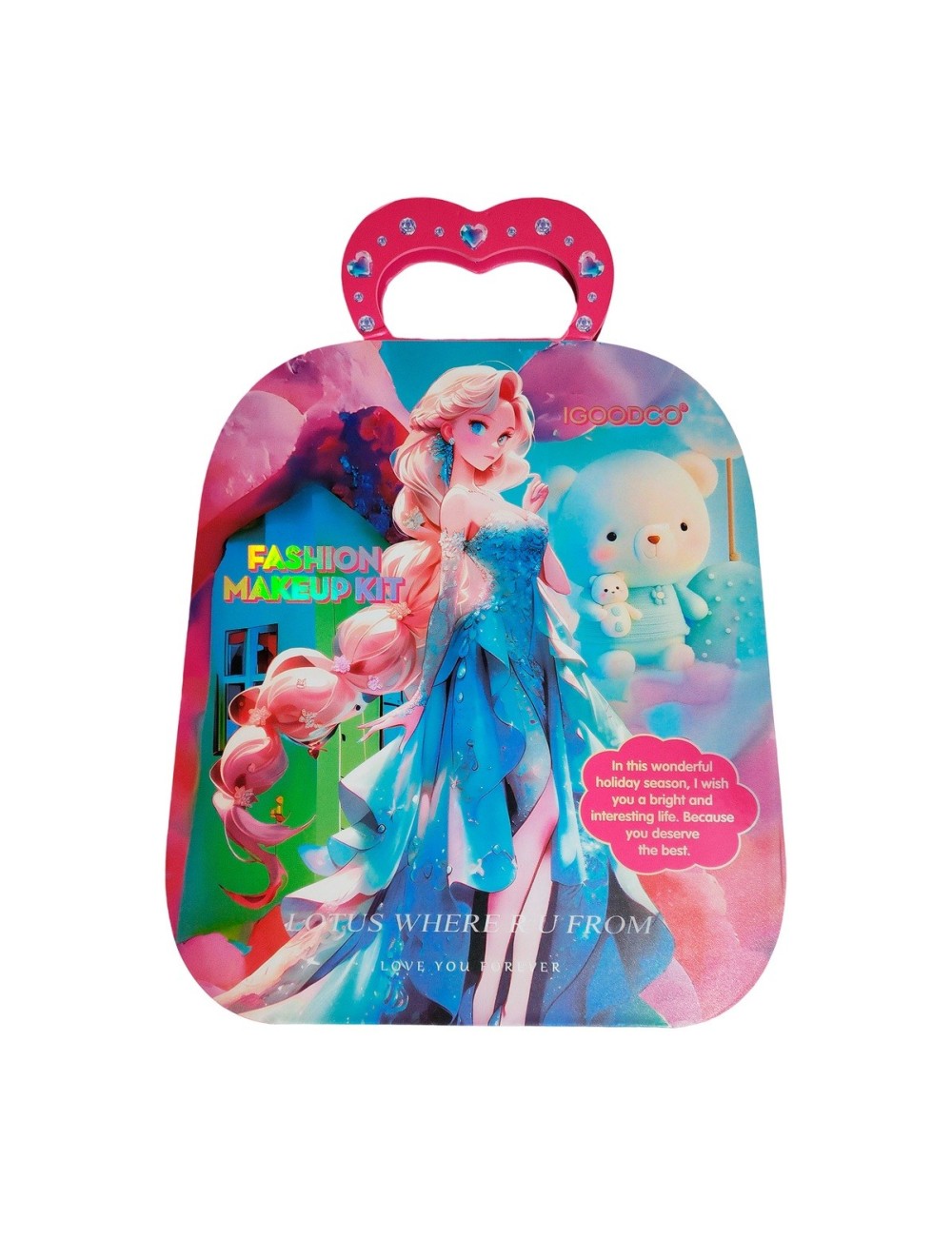 Kit De Maquillaje Para Niñas Juguete Bolso Portable Princesa