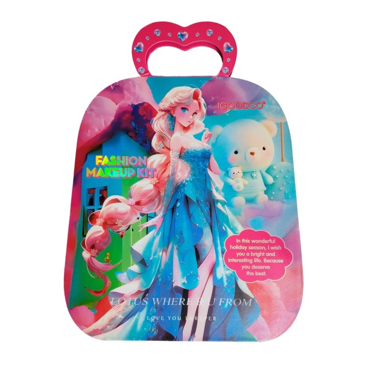 Kit De Maquillaje Para Niñas Juguete Bolso Portable Princesa