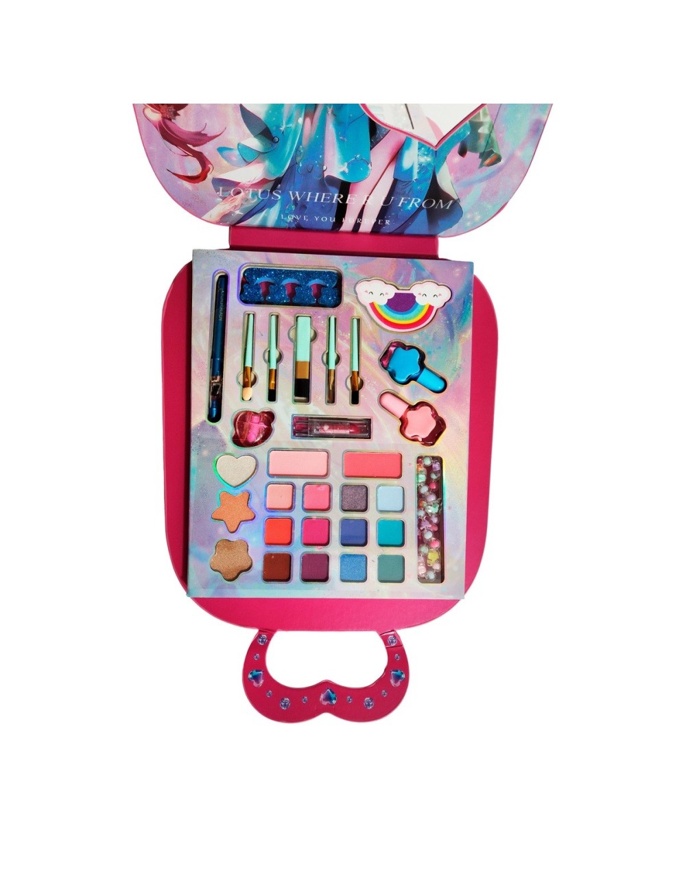 Kit De Maquillaje Para Niñas Juguete Bolso Portable Princesa