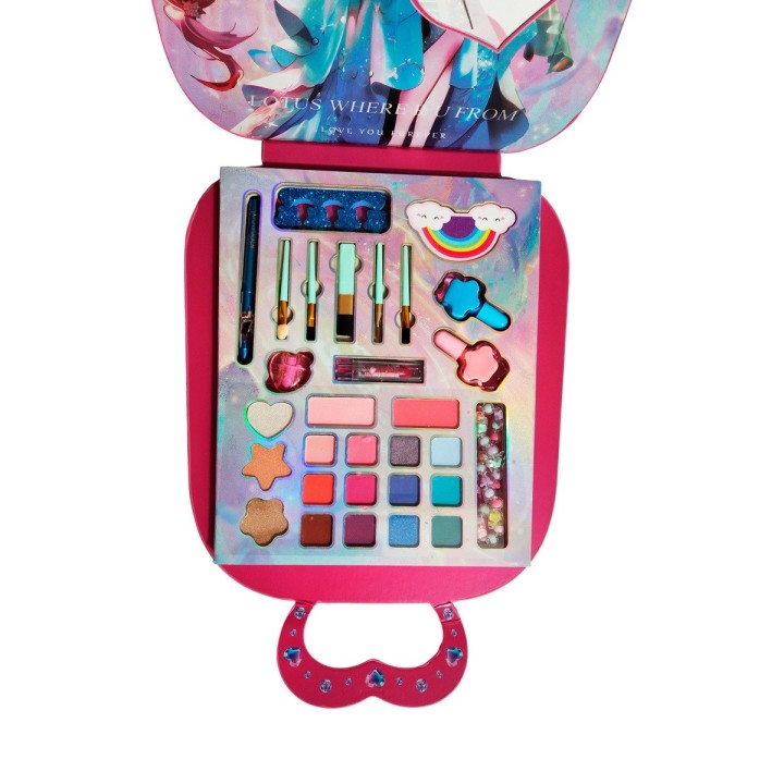Kit De Maquillaje Para Niñas Juguete Bolso Portable Princesa