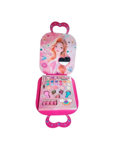 Kit De Maquillaje Para Niñas Juguete Princesa Bolso Portable