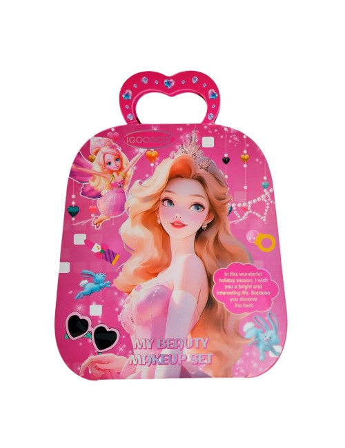 Kit De Maquillaje Para Niñas Juguete Princesa Bolso Portable