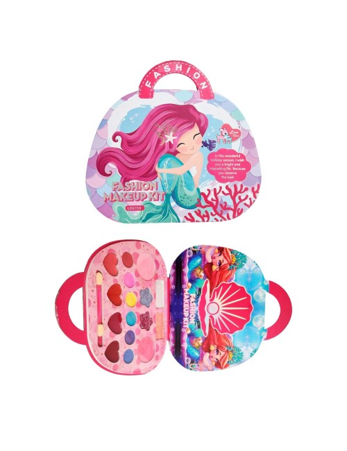 Kit De Maquillaje Para Niñas Juguete Princesas Bolso
