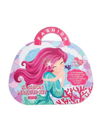 Kit De Maquillaje Para Niñas Juguete Princesas Bolso