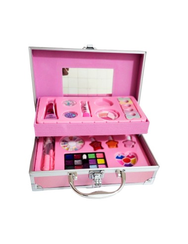 Maleta Kit Maquillaje Unicornio Niñas Juguete Esmaltes Color