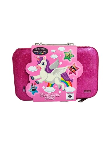 Maleta Kit Maquillaje Unicornio Pony Niñas Juguete Esmaltes