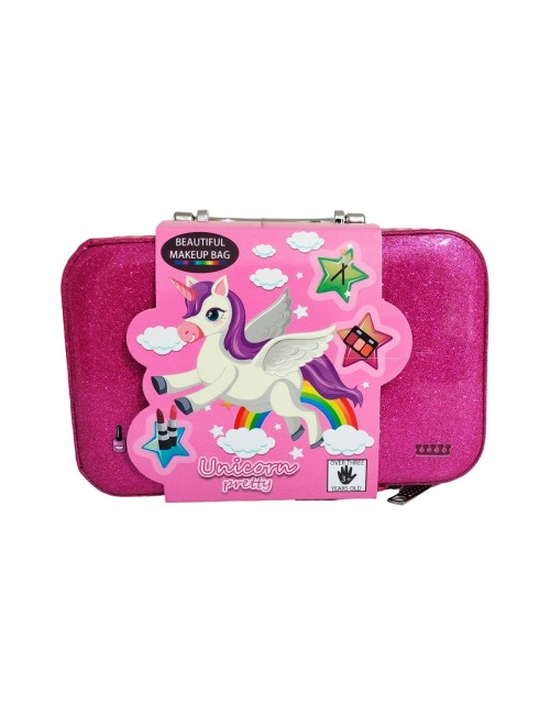 Maleta Kit Maquillaje Unicornio Pony Niñas Juguete Esmaltes