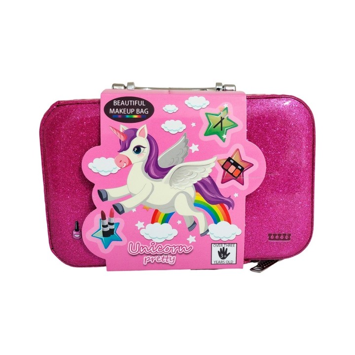 Maleta Kit Maquillaje Unicornio Pony Niñas Juguete Esmaltes