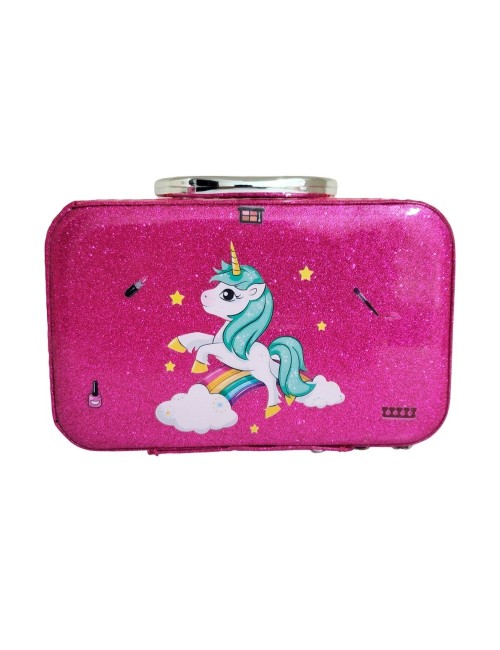Maleta Kit Maquillaje Unicornio Pony Niñas Juguete Esmaltes