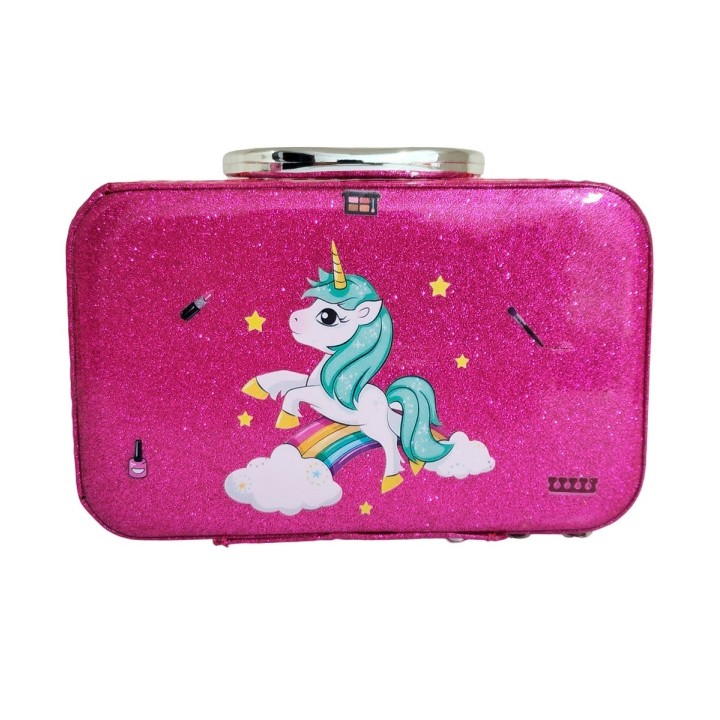 Maleta Kit Maquillaje Unicornio Pony Niñas Juguete Esmaltes