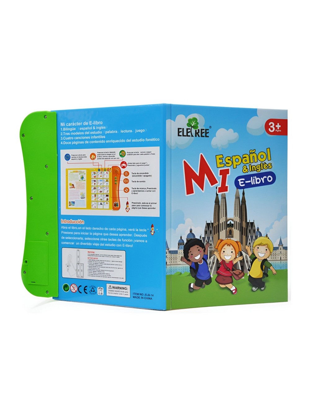 Mi Primer Libro De Estudio Español Ingles Sonido + Baterias