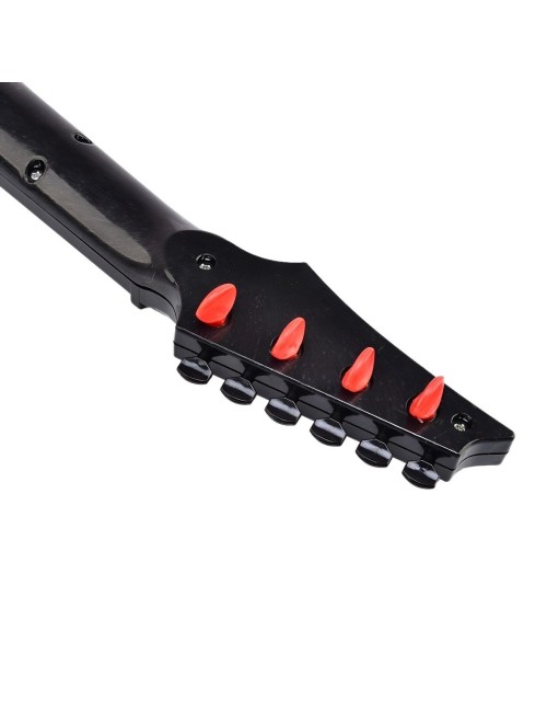 Guitarra De Juguete Niños Rock Luces Sonido Unisex + Bateria