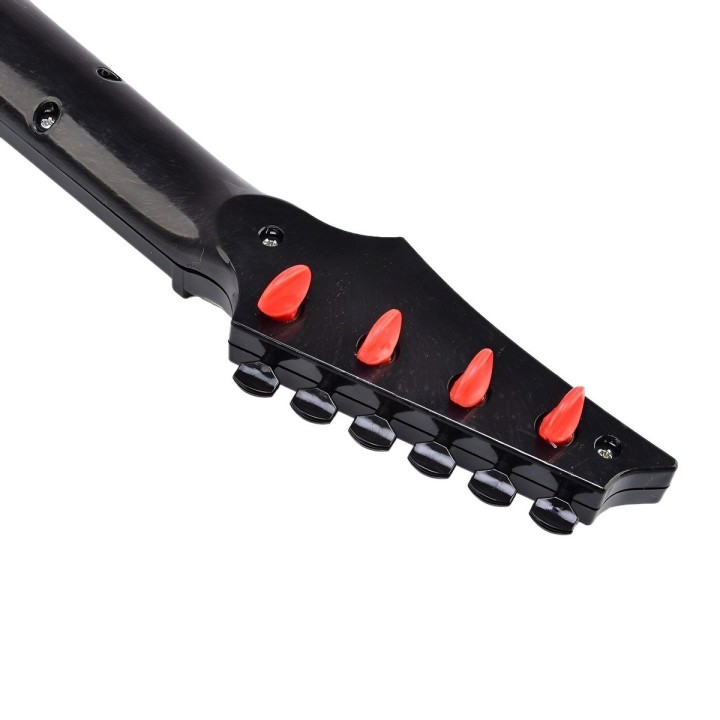 Guitarra De Juguete Niños Rock Luces Sonido Unisex + Bateria
