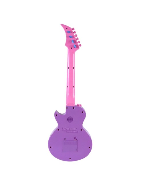 Guitarra De Juguete Niñas Rock Luces Sonido + Bateria