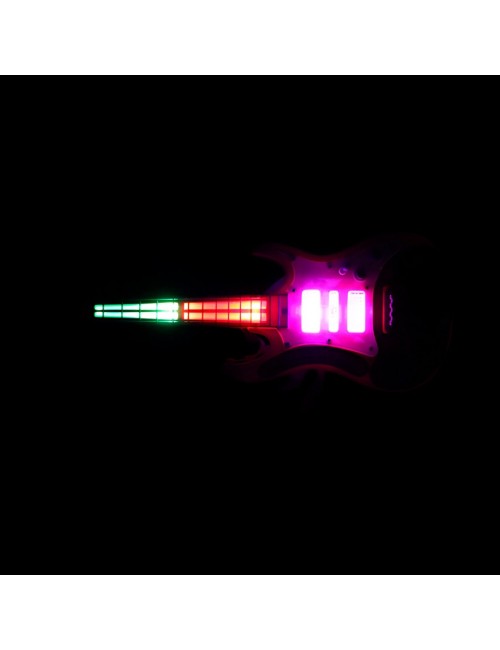 Guitarra De Juguete Niñas Rock Luces Sonido + Bateria