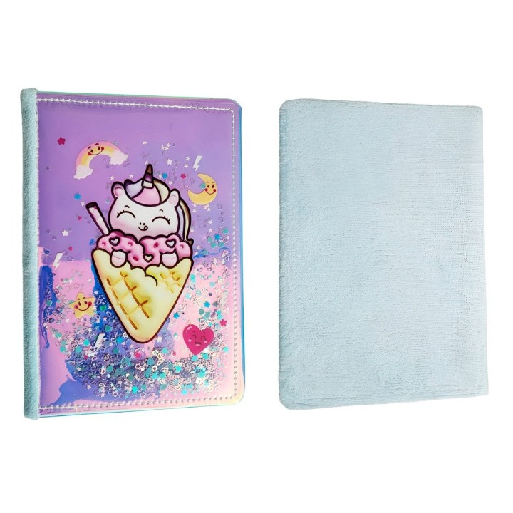 Agenda Anime Unicornio Pony Felpa Diario Multicolor Niñas