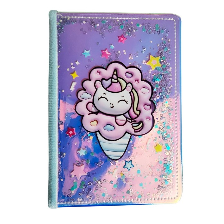 Agenda Anime Unicornio Pony Felpa Diario Multicolor Niñas