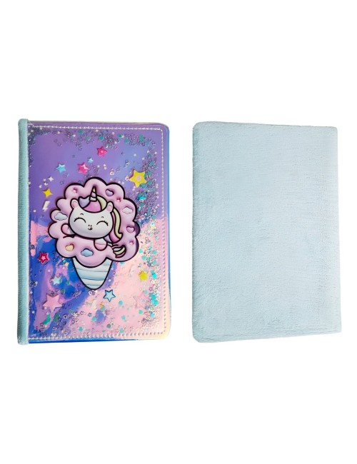 Agenda Anime Unicornio Pony Felpa Diario Multicolor Niñas