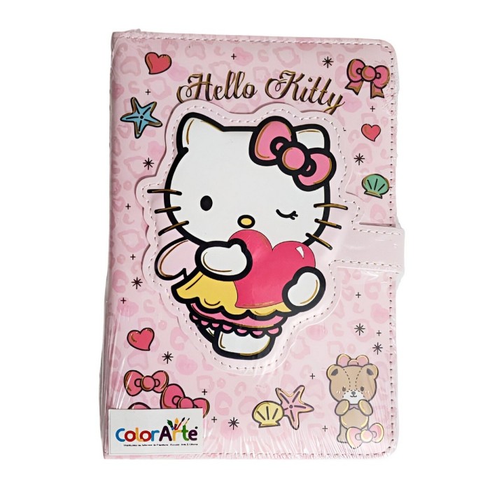 Agenda Libreta Diario Privado Hello Kitty Cierre Magnetico