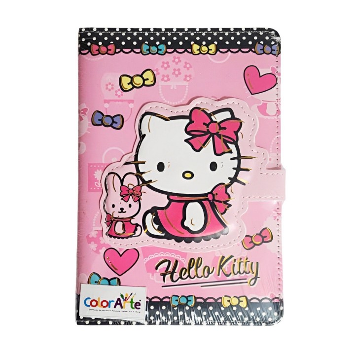 Agenda Libreta Diario Privado Hello Kitty Cierre Magnetico