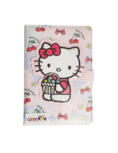 Agenda Libreta Diario Privado Hello Kitty Cierre Magnetico