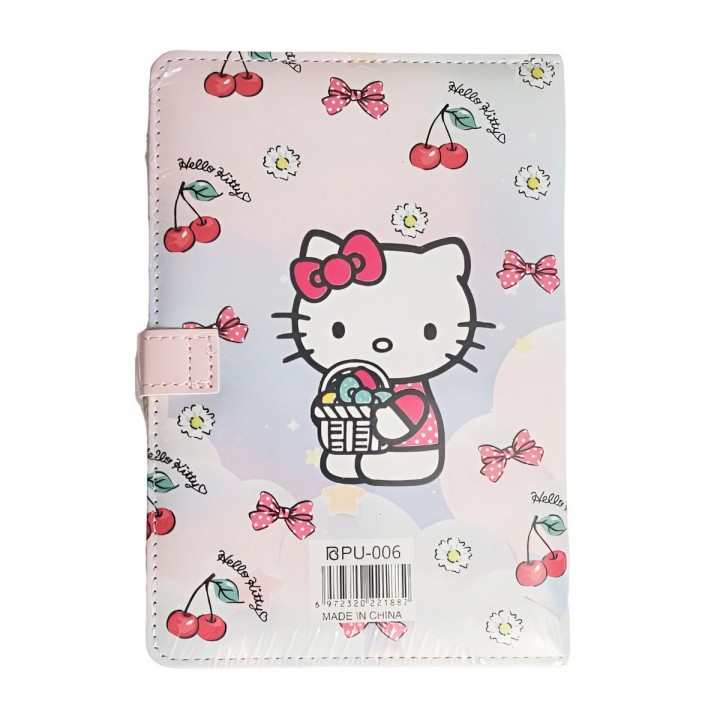 Agenda Libreta Diario Privado Hello Kitty Cierre Magnetico