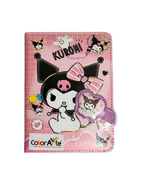 Agenda Libreta Diario Privado Kuromi Kawai Cierre Magnetico
