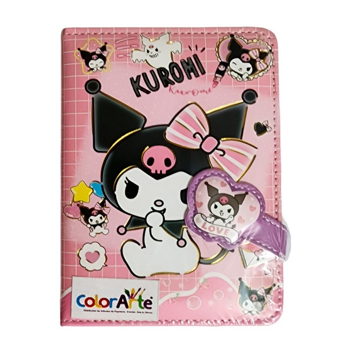 Agenda Libreta Diario Privado Kuromi Kawai Cierre Magnetico
