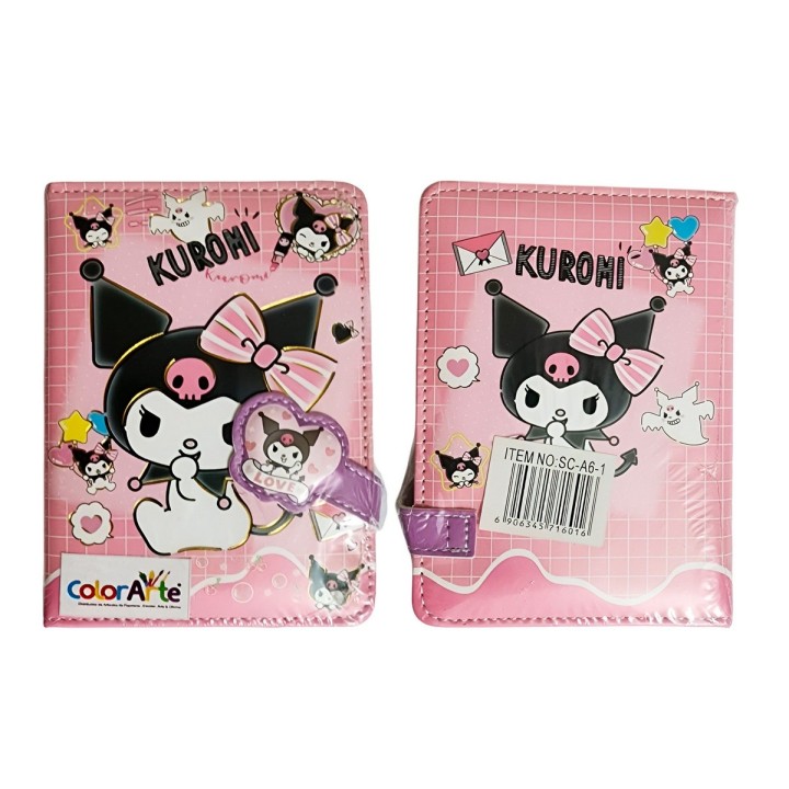 Agenda Libreta Diario Privado Kuromi Kawai Cierre Magnetico