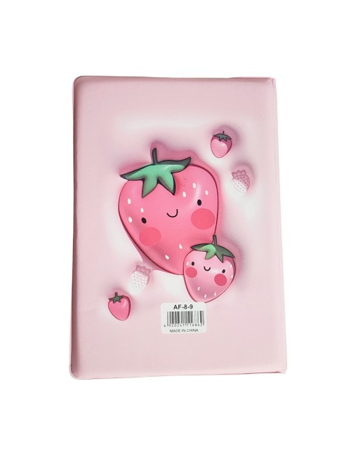 Agenda Anime Fruta 3d Diario Multicolor Unisex