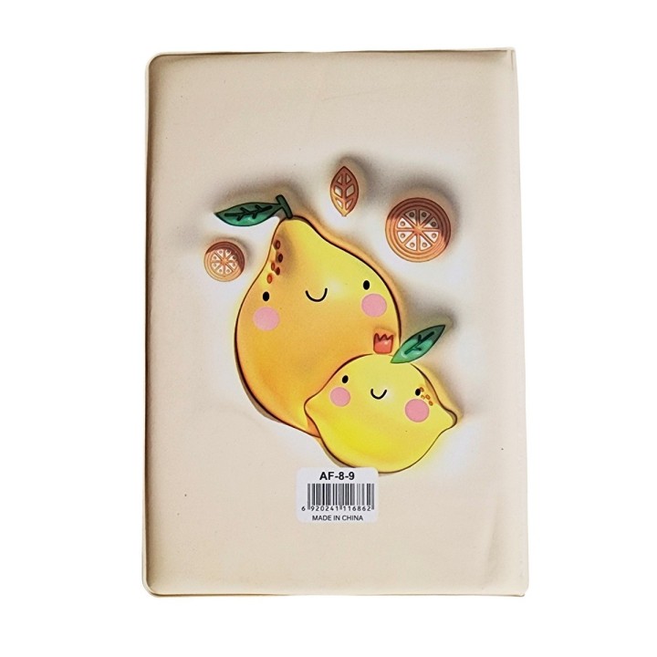 Agenda Anime Fruta 3d Diario Multicolor Unisex