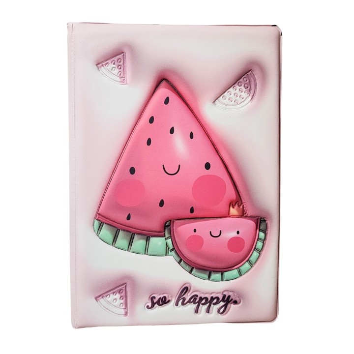 Agenda Anime Fruta 3d Diario Multicolor Unisex