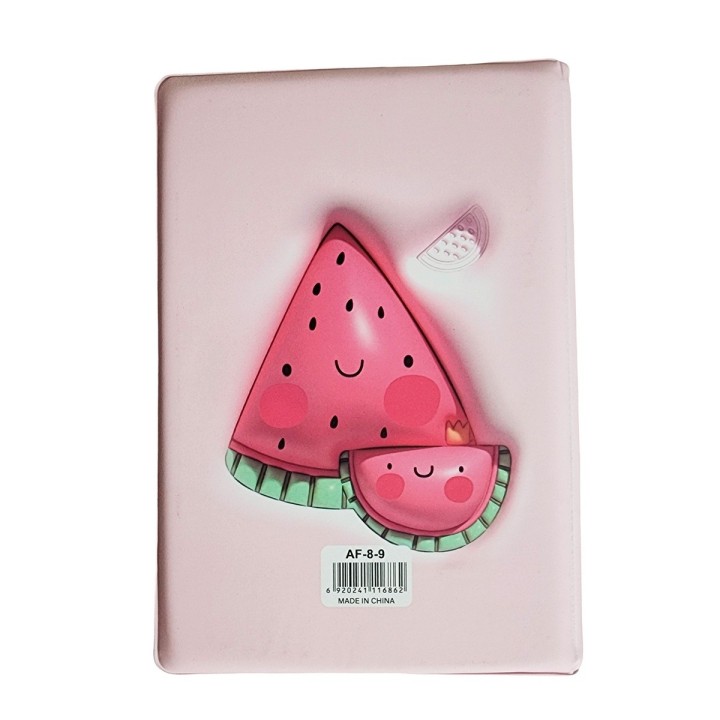 Agenda Anime Fruta 3d Diario Multicolor Unisex
