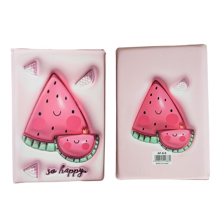 Agenda Anime Fruta 3d Diario Multicolor Unisex