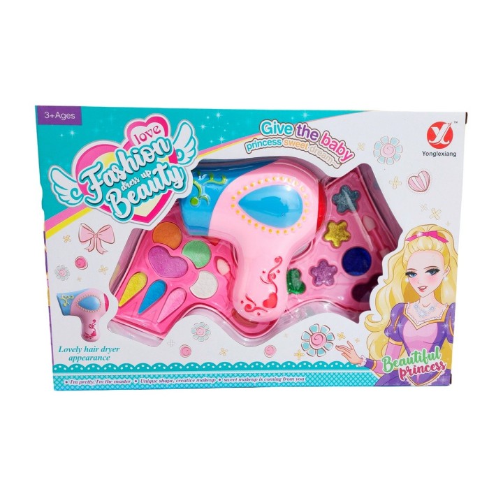 Kit De Maquillaje Para Niñas Juguete Princesas Secador