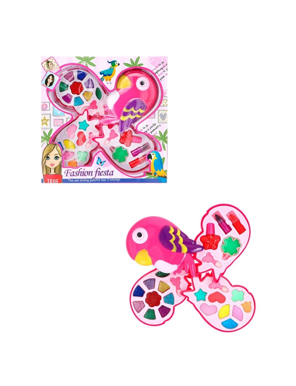 Kit De Maquillaje Para Niñas Juguete Princesas Loro