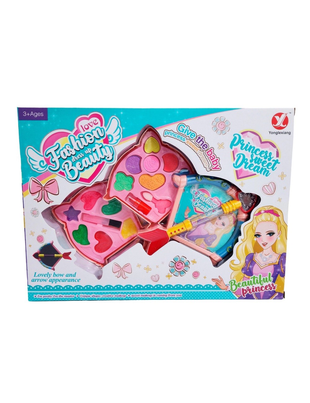 Kit De Maquillaje Para Niñas Juguete Princesas Cupido Arco