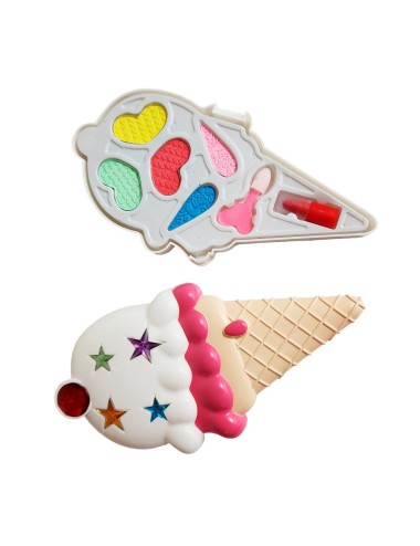 Kit De Maquillaje Para Niñas Juguete Princesas Cono Labial