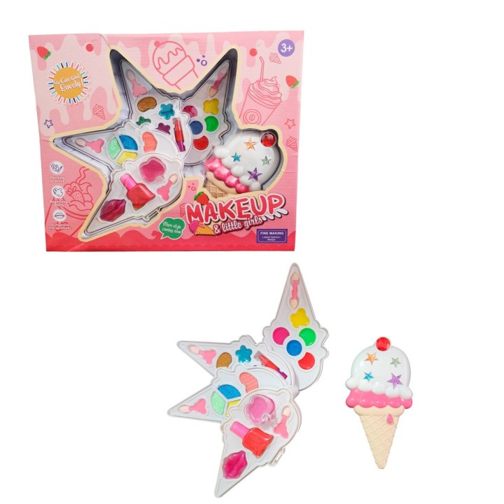 Kit De Maquillaje Para Niñas Juguete Princesas Cono Grande