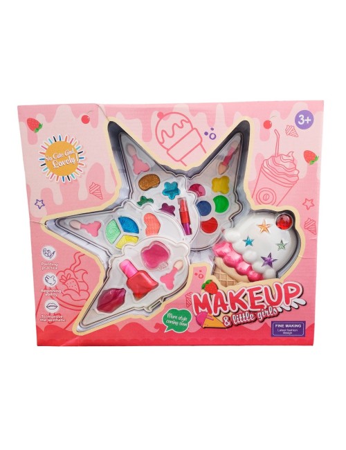 Kit De Maquillaje Para Niñas Juguete Princesas Cono Grande
