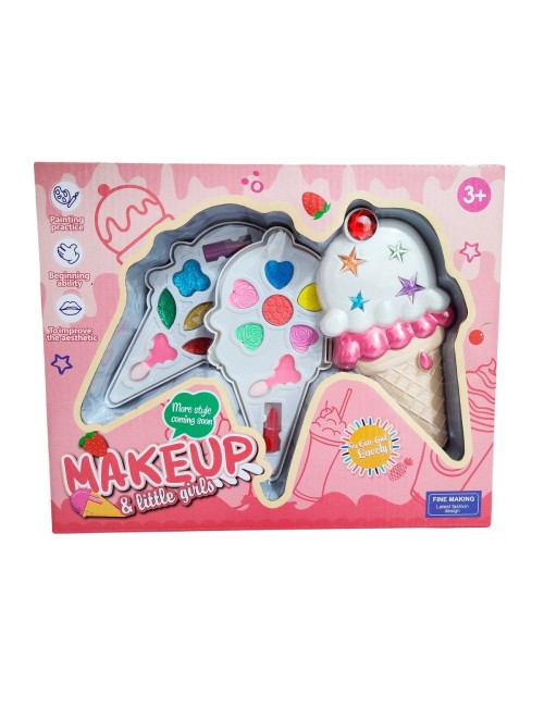 Kit De Maquillaje Para Niñas Juguete Princesas Cono Colores