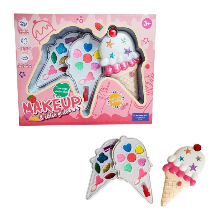 Kit De Maquillaje Para Niñas Juguete Princesas Cono Colores