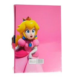 Agenda Libreta Diario Privado Princesa + Llaves Y Candado