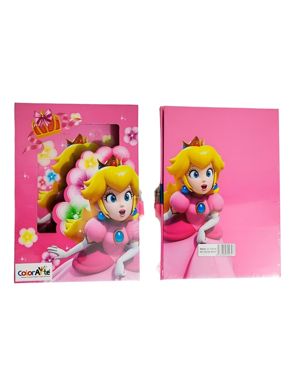 Agenda Libreta Diario Privado Princesa + Llaves Y Candado