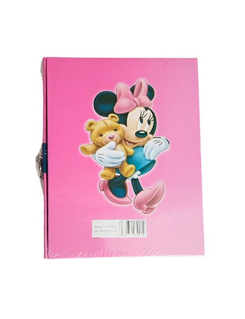 Agenda Libreta Diario Privado Minnie Mouse+ Llaves Y Candado