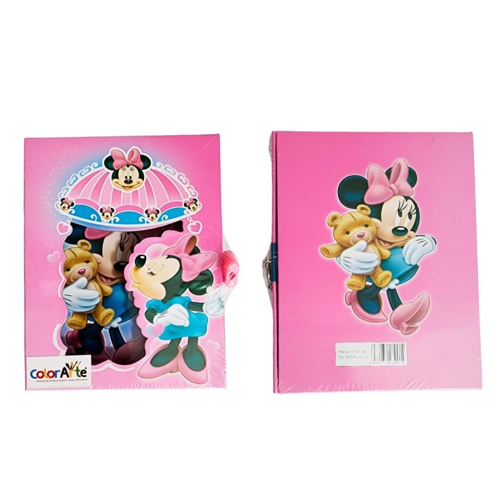Agenda Libreta Diario Privado Minnie Mouse+ Llaves Y Candado