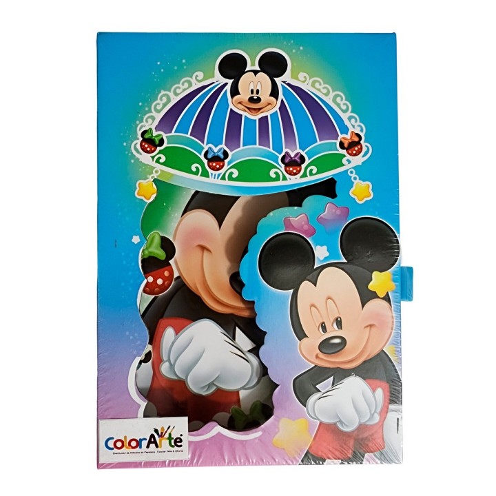 Agenda Libreta Diario Privado Minnie Mouse Llaves Y Candado